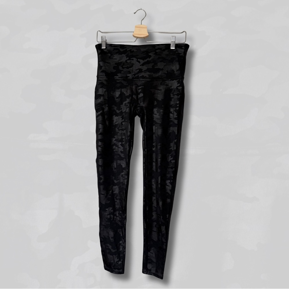 SPANX Black Camouflage Leggings
